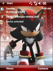 Sonic the Shadow ppc theme